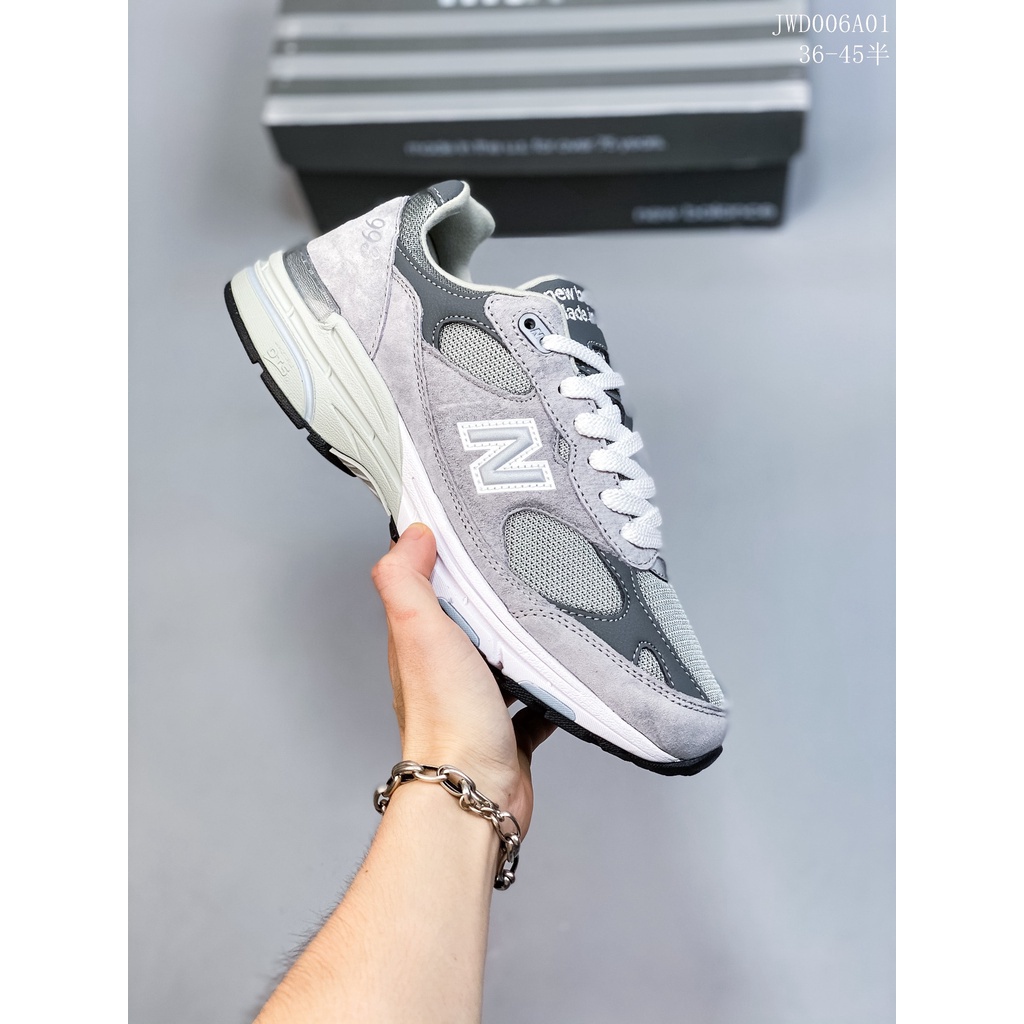 New balance 993 Made in USA Vintage Versatile Dad Running Shoes MR993GL Yuanzu Grey