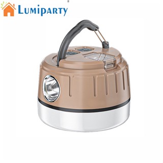 Lumiparty โคมไฟฉุกเฉิน Led อเนกประสงค์ หรี่แสงได้ ชาร์จ Usb สําหรับตั้งแคมป์กลางแจ้ง