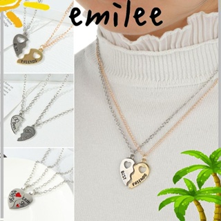 EMILEE เครื่องประดับ จี้รูปหัวใจ เหมาะกับของขวัญวันวาเลนไทน์ จํานวน 2 ชิ้น ต่อชุด