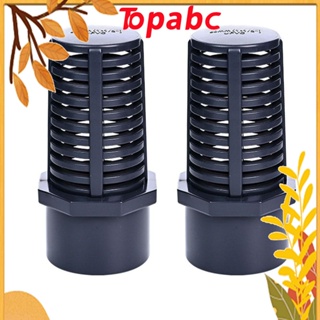 Top ตะกร้าตาข่ายกรองน้ําล้น DN20 UPVC สีเทาเข้ม 2 ชิ้น