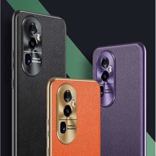 เคสโทรศัพท์มือถือ หนังวัวแท้ แบบนิ่ม ชุบไฟฟ้า สําหรับ OPPO Reno10 Pro+ Find X6 Pro