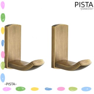 PISTA ตะขอแขวนผ้าขนหนู ทองเหลือง สไตล์โบราณ พร้อมสกรู สําหรับห้องครัว ห้องน้ํา 2 แพ็ค