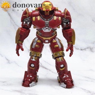 Donovan โมเดลฟิกเกอร์ PVC รูป Marvel Avengers Hulkbuster ขนาด 18 ซม. พร้อมไฟ LED ข้อต่อขยับได้ ของเล่นสําหรับเด็ก