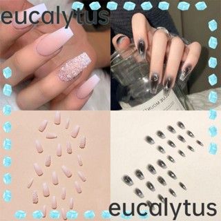 Eucalytus1 เล็บปลอม หัวเหลี่ยม DIY สําหรับตกแต่งเล็บ