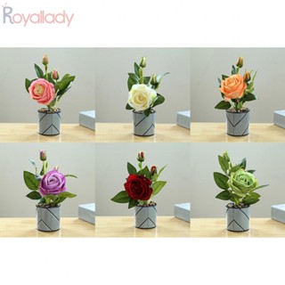 #ROYALLADY#​ดอกไม้ประดิษฐ์ ผ้าไหม 28x9x9 ซม. สวยหรู ไม่ซีดจาง