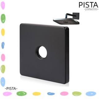 Pista ฝาครอบแขนฝักบัวอาบน้ํา สเตนเลส ขนาดใหญ่ 3.5 นิ้ว สีดํา แบบเปลี่ยน