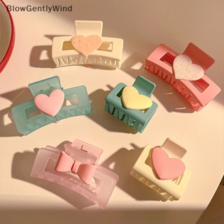 Blowgentlywind กิ๊บติดผม รูปหัวใจ ฉลามน่ารัก ขนาดใหญ่ สีชมพู เครื่องประดับ สําหรับผู้หญิง