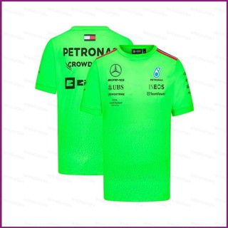 Jay 2023 เสื้อยืดแขนสั้น พิมพ์ลาย Mercedes AMG F1 พลัสไซซ์