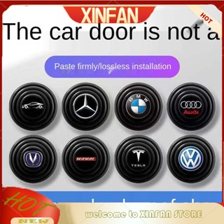 Xinfan 【6 ชิ้น】แผ่นซิลิโคนกันกระแทกประตูรถยนต์ หนา เรืองแสง