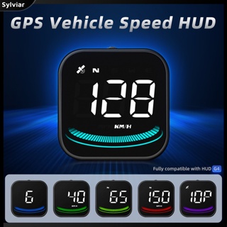 [sylviar] เครื่องวัดความเร็ว G4 Hd หน้าจอแสดงผล Gps ดิจิทัล พร้อมไฟบรรยากาศ สําหรับรถยนต์