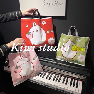 Kiwistudio【แพ็คละ 40 ชิ้น】กระเป๋าช้อปปิ้ง พลาสติก ลายการ์ตูนกระต่ายน่ารัก สําหรับเด็ก 1HCYK143