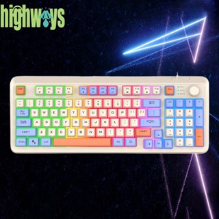 K82 คีย์บอร์ดเกมเมอร์ ไฟ RGB 94 คีย์ สําหรับโน้ตบุ๊ก แล็ปท็อป [highways.th]