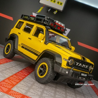 โมเดลรถยนต์จําลอง 1: 24 Great Wall Tank 300 Off-Road ของเล่นสําหรับเด็ก