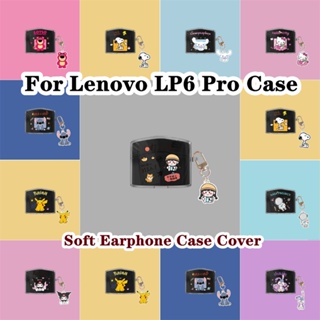 พร้อมส่ง! เคสหูฟัง แบบนิ่ม ลายนักบินอวกาศ สีโปร่งใส สําหรับ Lenovo LP6 Pro LP6 Pro