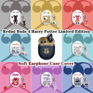 【พร้อมส่ง】เคสหูฟัง แบบนิ่ม ใส ลายหมีสตรอเบอร์รี่ สําหรับ Redmi Buds 4 Harry Potter Limited Edition