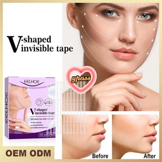 CYREAL CYREAL Eelhoe Face Lift Patch Shaped V-Face Invisible Breathable Tape กระชับ Line Skin Wrinkles Contour Chin Patch ดึงกันน้ำ60ชิ้น