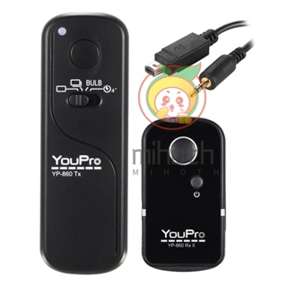 Youpro YP-860 DC2 รีโมตกดชัตเตอร์ไร้สาย 2.4G รับส่งสัญญาณ 16 ช่อง สําหรับ D5000 D750 D7100 D7200 D7000 D600 D610 D5500 D3300 D3200 D3100 D5300 D5200 D530