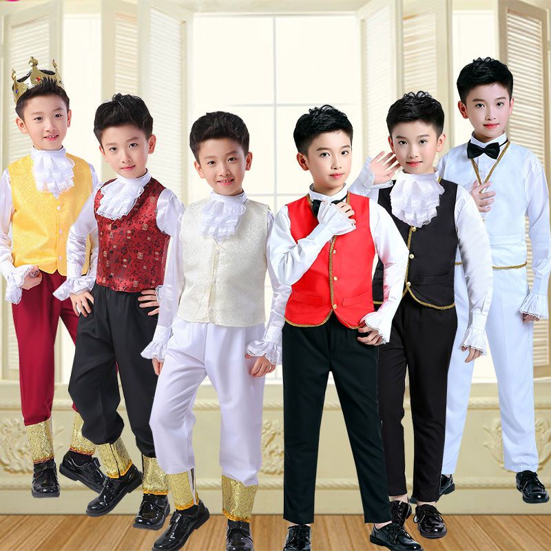 ชุดเจ้าชายเด็ก ชุดศาลยุโรป ชุดขุนนางฝรั่งเศส พ่อค้าเวนิสแสดงชุด