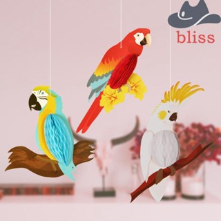 Bliss กระดาษพิมพ์ลายรังผึ้ง สไตล์ฮาวาย สําหรับแขวนตกแต่งบ้าน ห้องเรียน วันเกิด งานแต่งงาน