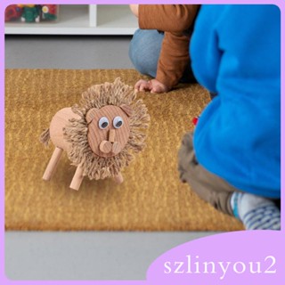 [szlinyou2] ของเล่นฟิกเกอร์ไม้ รูปสัตว์ ขนาดเล็ก แฮนด์เมด DIY สําหรับเด็กอนุบาล