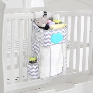 Spot second delivery# Cross-border spot baby bedside hanging bag multi-functional crib storage bag sorting hanging bag bedside storage hanging bag 8.cc