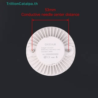 Trillioncatalpa Gx53 หลอดไฟสปอตไลท์ Led 5W 7W 9W AC 90-265V สีขาวอบอุ่น สําหรับติดใต้ตู้เสื้อผ้า