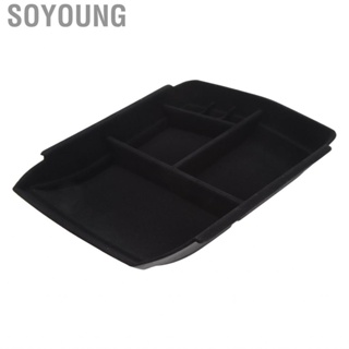 Soyoung Car Center Console Organizer  Storage Flocking Bottom Tray Practical for Replacement