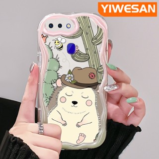 เคสโทรศัพท์มือถือ แบบใส ลายการ์ตูนกระรอกน้อยน่ารัก สีครีม สําหรับ OPPO R17 R15 Pro