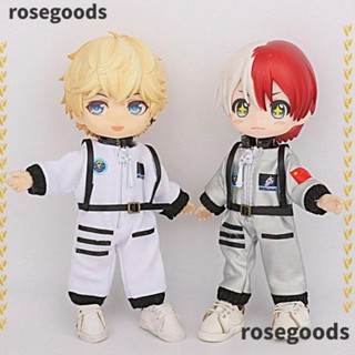 Rosegoods1 เสื้อผ้าแฟชั่น ลายนักบินอวกาศ สําหรับตุ๊กตา 1/12Bjd