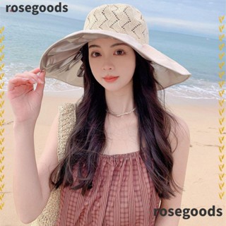 Rosegoods1 หมวกปีกกว้าง ขนาดใหญ่ เหมาะกับฤดูร้อน 2023