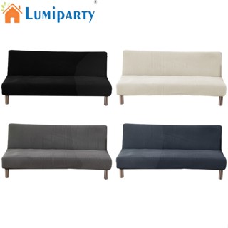 Lumiparty ผ้าคลุมโซฟา สีพื้น ยืดหยุ่นสูง ปลอกหุ้มเฟอร์นิเจอร์ โซฟา พร้อมสายรัดยืดหยุ่น สําหรับห้องนอน ห้องนั่งเล่น