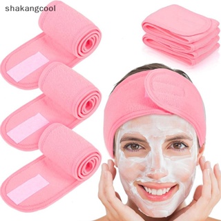 Shakangcool ที่คาดผม แบบยืดหยุ่น สีพื้น 8 แบบ สําหรับเล่นกีฬา โยคะ อาบน้ํา SGL