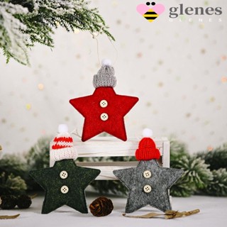 Glenes หมวกผ้าขนสัตว์ถัก ลายคริสต์มาสน่ารัก สําหรับตกแต่งต้นคริสต์มาส