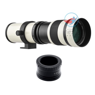 Mif) เลนส์ซูมกล้อง MF Super Telephoto F/8.3-16 เมาท์ T2 420-800 มม. พร้อมแหวนอะแดปเตอร์เมาท์ M เกลียว 1/4 แบบเปลี่ยน สําหรับกล้อง M2 M3 M5 M6 Mark II M10 M50 M100 M200