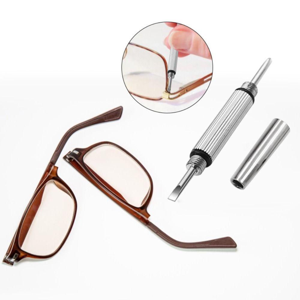 ฟอง ชุดซ่อมไขควง, เครื่องมือมือ 3-ใน-1 ไขควงแว่นตา, เหล็กแบบพกพาพร้อมพวงกุญแจเครื่องมือซ่อมแว่นตา บ้าน - รูปที่ 2