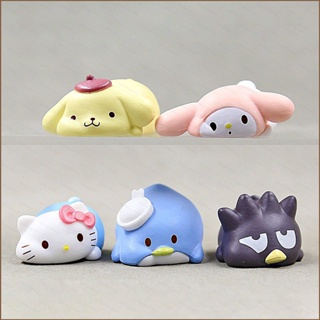 โมเดลฟิกเกอร์ Sanrio Hello Kitty Melody Purin XO Sam เหมาะกับของขวัญวันเกิด ของเล่นสําหรับเด็ก จํานวน 5 ชิ้น