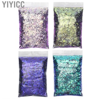 Yiyicc Nail Art Decoration Sequins  Safe Non‑toxic Glitter for DIY Face Applications Household Shop Music Festival Party Ceremony