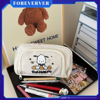 Pacha Dog Flip-top Pencil Bag กระเป๋าดินสอสองชั้นกระเป๋าดินสอความจุสูงอุปกรณ์การเรียนเครื่องเขียนกล่องเก็บเครื่องเขียนที่มีมูลค่าสูง