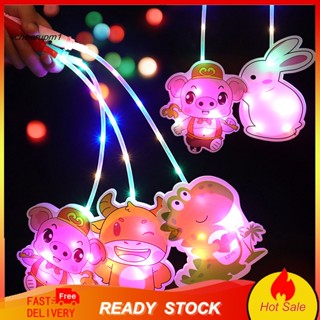 Cheersp โคมไฟ LED พลาสติก ลายการ์ตูน 3 ความเร็ว สําหรับตกแต่งเทศกาลปีใหม่ DIY