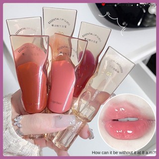 Gegebear Du Run Essence Lip Honey Lip Oil Water Gloss Mirror Lip Glaze Transparent Glass ลิปกลอสให้ความชุ่มชื้น cod