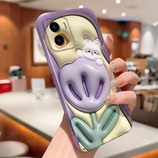 เคสมือถือ แบบแข็ง ลายกระต่ายขาว สําหรับ Vivo V27 Pro Y20s G Y20t Y30 Y30g Y50 Y55 Y55s Y74s Y76s Y75