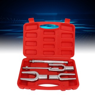 OObike 5 ชิ้น Ball Joint Separator ชุดเหล็ก Tie Rod End Remover Pickle Fork ชุดเครื่องมือพร้อมกล่องสำหรับรถยนต์ Light Vans
