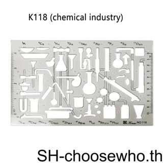 【Choo】ไม้บรรทัดวัดวงกลม อเนกประสงค์ แบบพกพา สําหรับนักเรียน