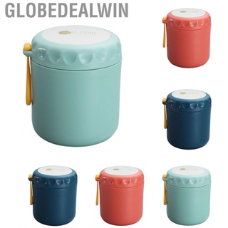 Globedealwin Thermal Insulated  Jar Good Sealing Leakproof Grade Material Stainless Steel Soup Cup for Home Office School