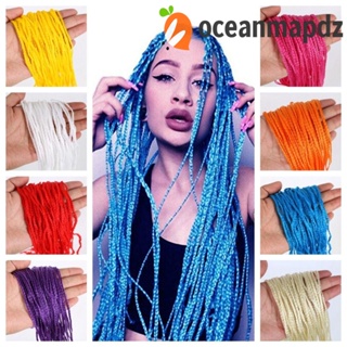 Oceanmapdz 24 เส้น / ล็อต Zizi ถักเปีย, ต่อผมยาว ซีเนเกิลส์ กล่องสี ถักเปีย DIY สีชมพู บิด ถักเปีย สีฟ้า สังเคราะห์ โครเชต์ผม สําหรับรัสเซีย