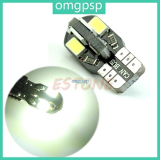 Omg หลอดไฟ LED T10 8-LED 194 168 W5W 5730 สําหรับติดป้ายทะเบียนรถยนต์