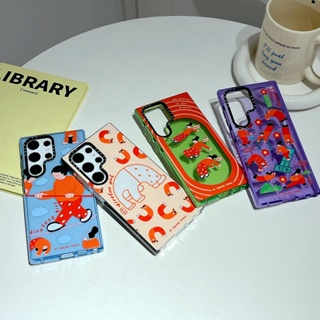 Casetify เคสโทรศัพท์มือถือ ซิลิโคนนิ่ม แต่งกลิตเตอร์ ระยิบระยับ สําหรับ Samsung Galaxy S23 S22 Plus Ultra