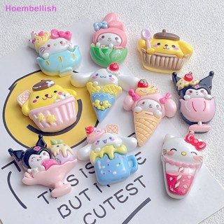 SANRIO Hoe&gt; กิ๊บติดผมเรซิ่น รูปกรวยไอศกรีม ซานริโอ้ ขนาดเล็ก แฮนด์เมด DIY สําหรับตกแต่งเครื่องประดับ โทรศัพท์มือถือ 5 ชิ้น