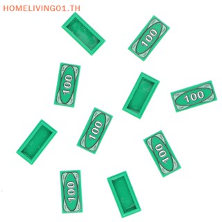 Onehome กล่องเงินสด 1x2 ดอลลาร์ เข้ากันได้กับ 3069bp MOC อิฐ โจรสลัด คนขนาดเล็ก 10 ชิ้น