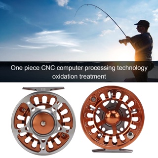 Fishi Fly Fishing Reel 2 สี 7/8 เครื่องจักรกล CNC ล้อหน้า 3 ตลับลูกปืน Oxidation Treatment อุปกรณ์ตกปลา